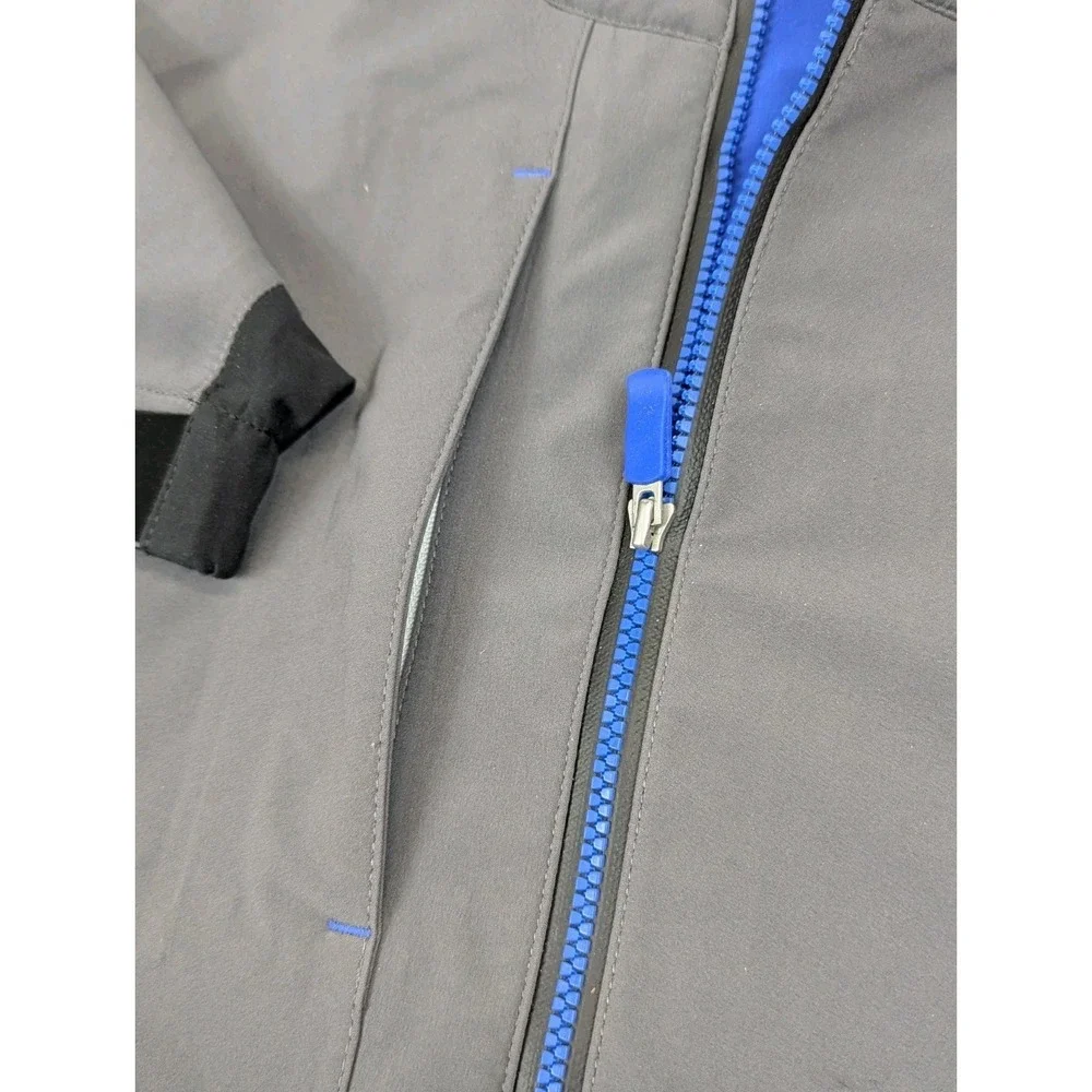 aterproof Golf Rain JacketL Gray Blue